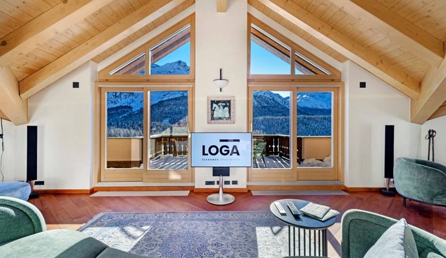 5½-room penthouse apartment with breathtaking views over the Engadine lake and m