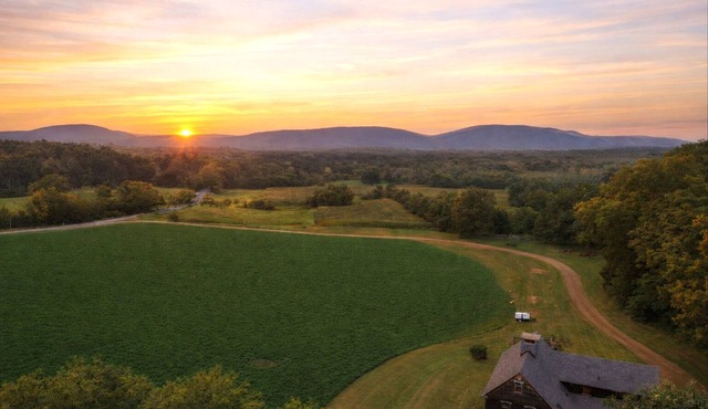 52-Acre Farmhouse Fire Pit + Outdoor Dining & Trails | Copper Kettle Farm