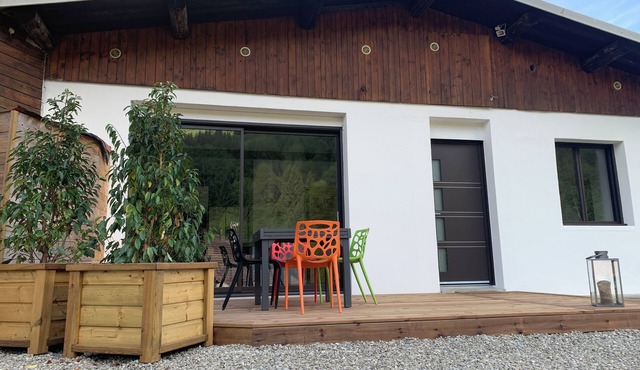 55m2 apartment at the foot of La Tournette with terrace, 5 minutes from Thônes