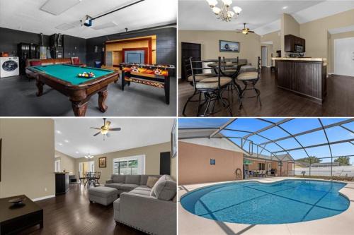 5Bd 2 Bath with Gameroom & Pool 1 story House