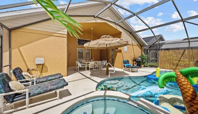 5bd Poolside Tropical Haven: 10mins - Disney World