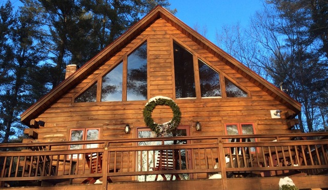 5BR Log Cabin Sauna & Fire Pit – 15 Min to Sunday River Ski Resort