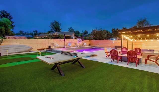 5BR Oasis | Pool, Hot Tub & Luxe Outdoor Retreat!