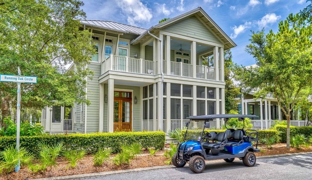 5BR WaterColor Oasis in Forest District – Beach Club, Golf Cart, Pools, Bikes & More!