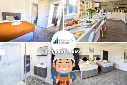 6-Bedroom Contractor House with 9 Beds - Managed by Your Lettings Short Lets & Serviced Accommodation Peterborough including Free Parking and WiFi and Netflix