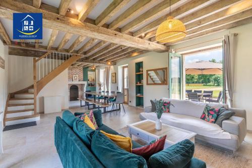 6 ch, 5 salle de bain, 25 minutes du Zoo de Beauval et Chambord, 12 pers