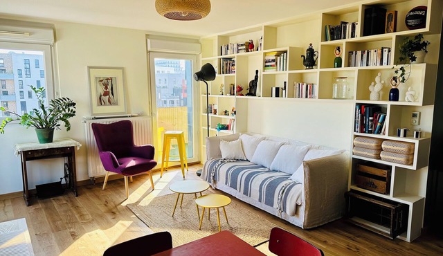 6 guests in the heart of Les Docks de Saint-Ouen