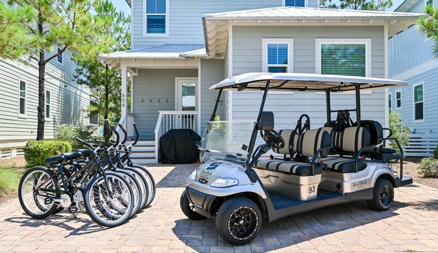 6 Seater Golf Cart & 4 Bikes! 2 Resort Pools! Family Friendly! The Laughing Place at Naturewalk 30A