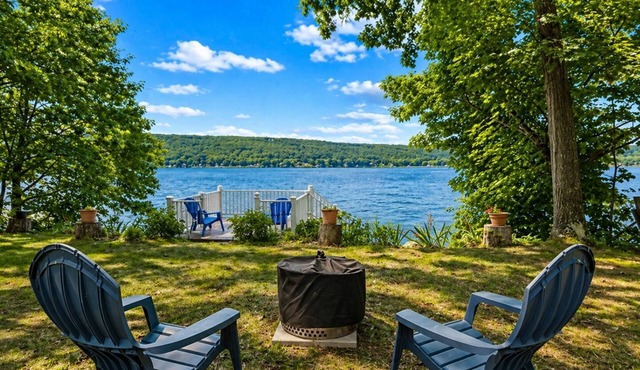 60' Honeoye Lakefront | Dock | Kayaks | Lake View