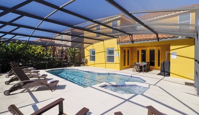 ☀️ 6BR Family Villa | Private South-Facing Pool, Spa & Game Room