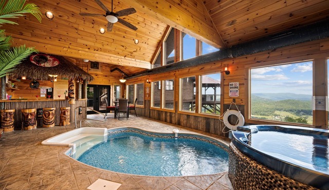 7,000 SqFt Lodge | Indoor Pool, Home Theater, Pub + Mountain Views