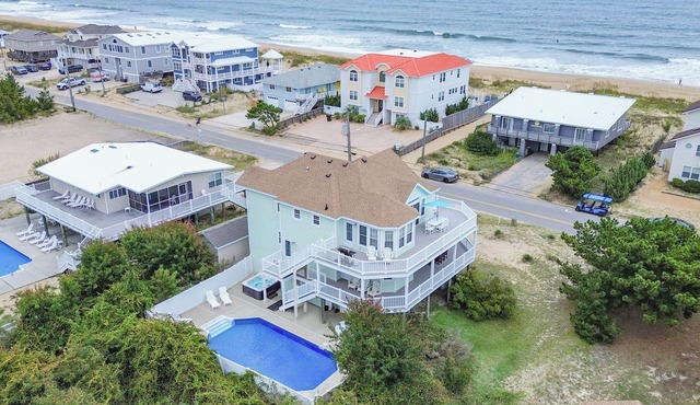 7 + Bedroom, 5.5 Bthrm - Pool/Hot Tub, Semi-Ocean Front - Sandbridge Beach, VA