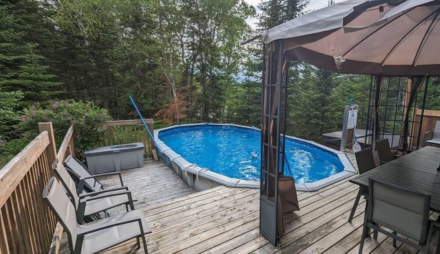 7- Forfait domaine privé de 50 acres en forêt au bord de la rivière rouge