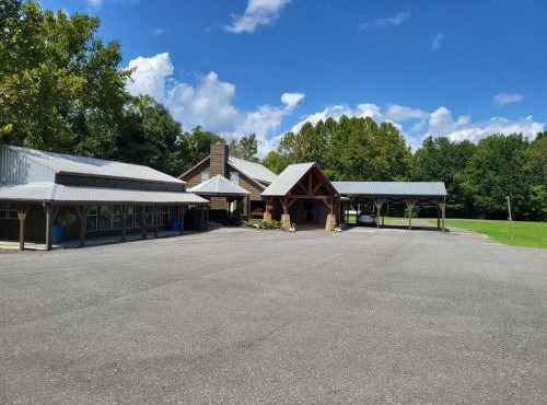 7. gorgeous creekfront lodge
