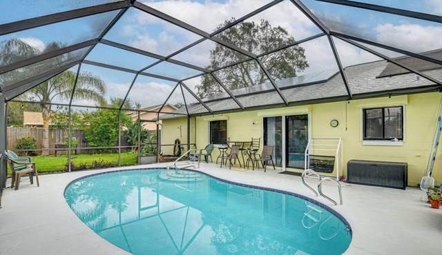 7 Mi to Beach! Poolside Oasis in Port Orange