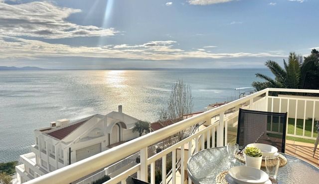 7. Wonderful sea views with community pool