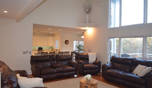 7000 sqft Luxury home on Lake Lanier with dock, pool, hot tub, sauna, & pavilion