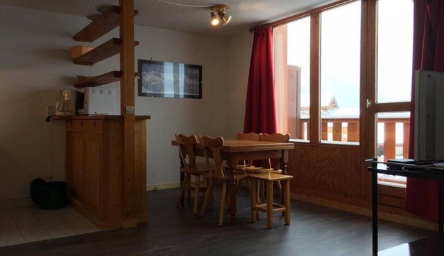 70m from ski slopes, balcony, tv, ski locker, 50m², Peisey-Vallandry