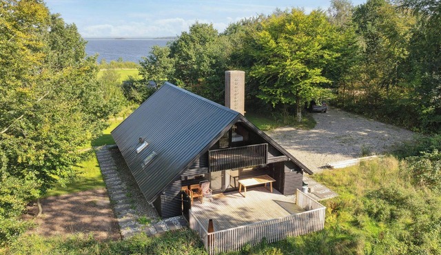 70s holiday home with fjord views at Lyby Beach