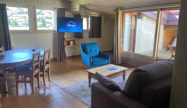 71m2 apartment near Megève, parking, solarium, 🎾 tennis court