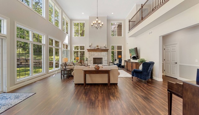 7500 sq ft home on wooded acres. Just minutes from west and downtown Madison