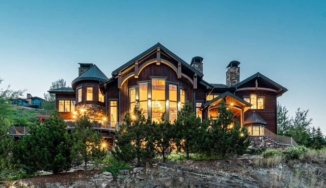 8 Bedroom Deer Valley Masterpiece with endless views. Theater, hot tub, game room, ski-in/out