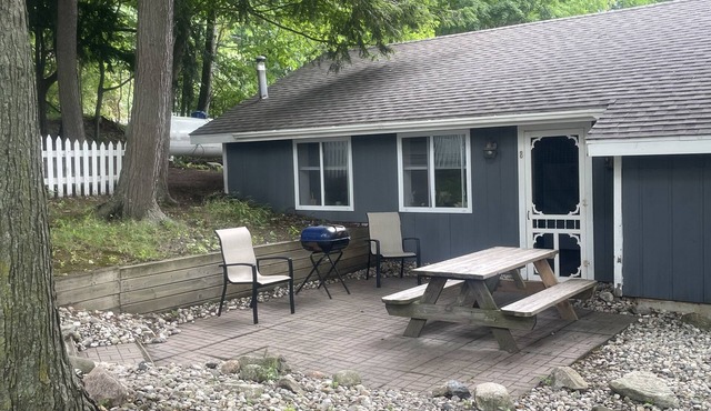 #8 cottage comes with boat docks and shares over 600’ of frontage on Hamlin lake