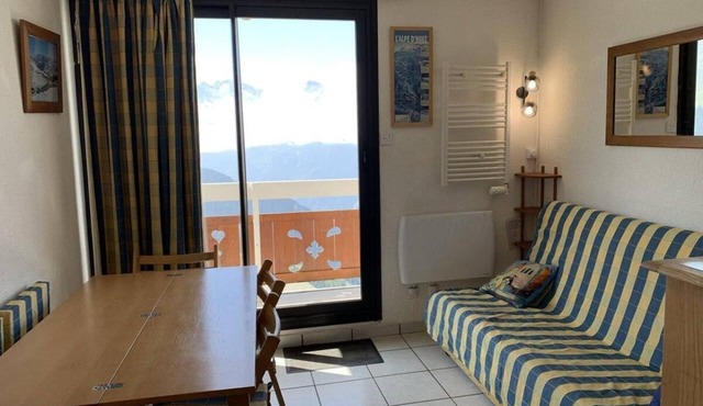 80m from shops, 4th floor, balcony, tv, ski locker, 23m², Alpe d'Huez