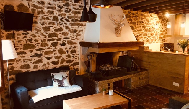 85m2 stone mountain house with garden