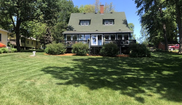 90 Ft of Frontage on Balsam Lake, WI-w/large dock and more. Sleeps 12+