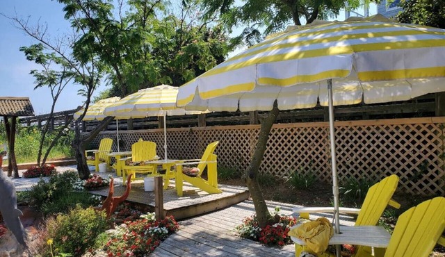 902.B Historical Beachfront Duplex Sauna, Fireplace Hot Tub, Beachfront Grilling & Kayaks