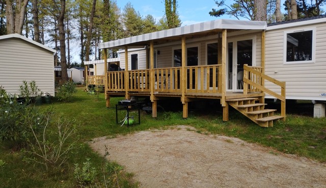 A 15 Minutes à Pied de la Plage, Loue Mobil Home 3 Pièces sur Camping 4