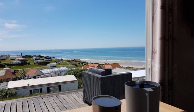 A 180 ° view of the Equihen-plage (62) sea, near Hardelot & Le Touquet