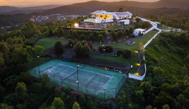 A 20 acre Mountaintop Gated Villa with panoramic Ocean Views