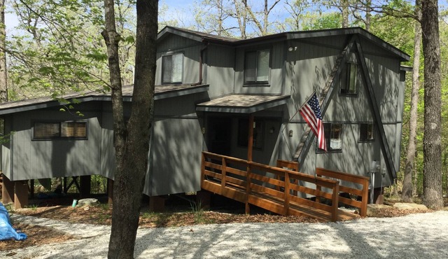 A beautiful custom chalet for large gatherings ready for your lake fun