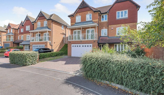 A beautiful large house on an exclusive estate.