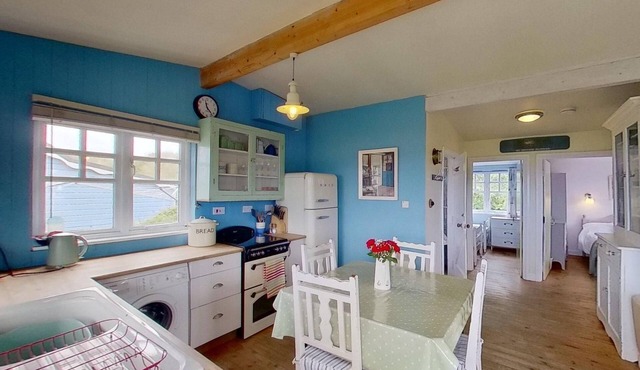 A beautifully presented chalet with views over St Ives Bay.