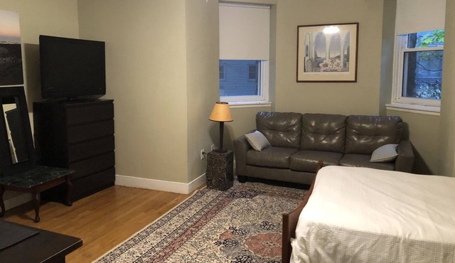 A bright studio in prime commute location, steps aways to metro Green line C&D.