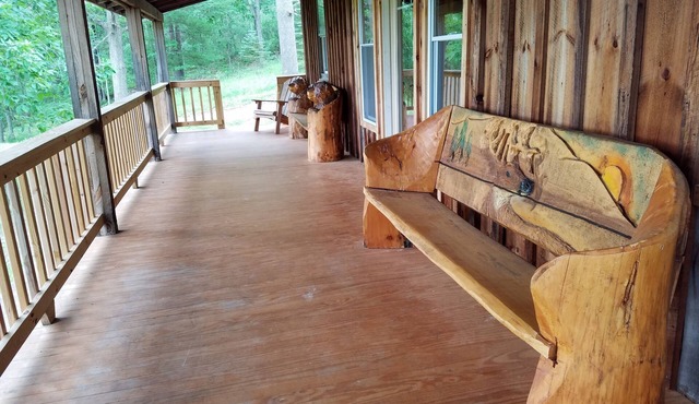 A cabin built for comfort and scenic views