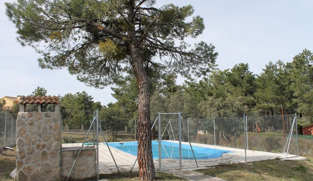 A cabin in a nature park