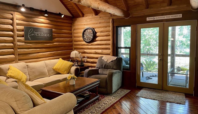 A charming cabin tucked in the woods