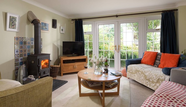 A cosy cottage with a woodburner