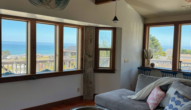 A Craftsman's Masterpiece with Ocean Views and Hot Tub
