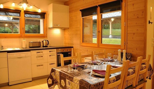 A delightful 2 bed ski in/out or biking ground floor apt. with own small garden