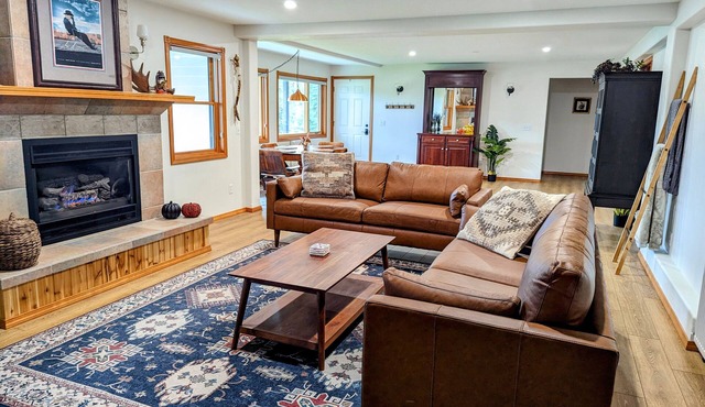 A delightful view from a river farm