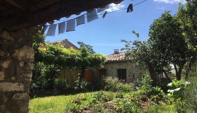 A family Mazet in the garden