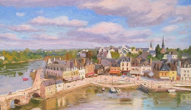 A fisherman's house nestled in the picturesque Saint Goustan port.