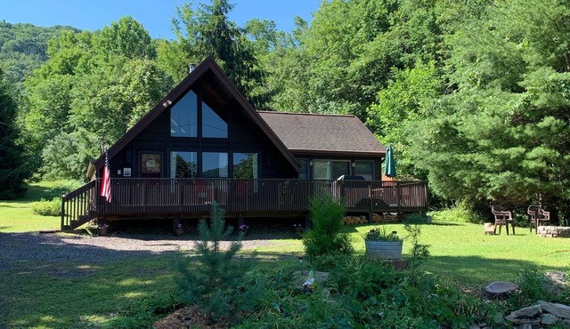 A-Frame cabin off private lake in Bloomsburg, PA