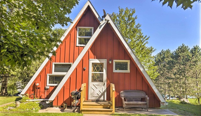 A-Frame Cabin w/Private Boat Dock!