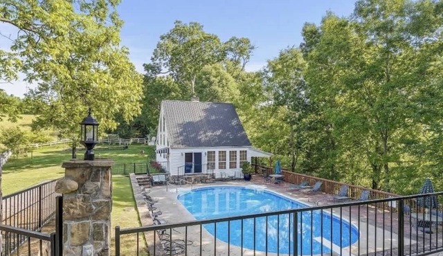 A Frame Farm Family House with Seasonal Pool